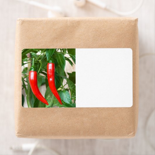 Étiquette Piments rouges (En situation)