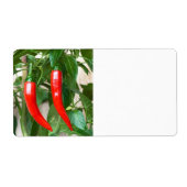 Étiquette Piments rouges (Devant)