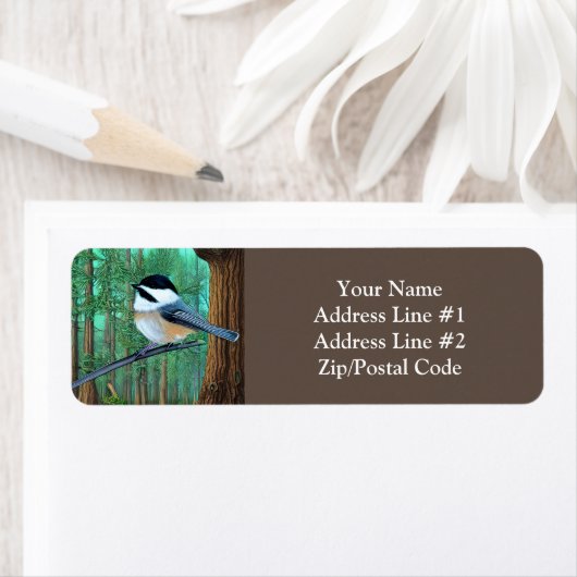 Étiquette Pin À feuillage persistant rustique (En situation)