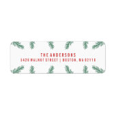 Étiquette Pin d'hiver | Vacances (Devant)