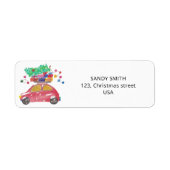 Étiquette Pin sur voiture rouge (Devant)
