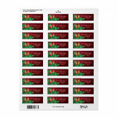 Étiquette Pine aux bougies de Noël Bauble (Feuille entière)