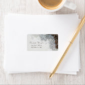 Étiquette Pine Cones, Flammes de neige Noël (En situation)