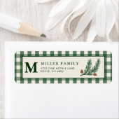 Étiquette Pine Needle Lane - Deep Pine Green (En situation)