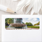 Étiquette Pineapple Fountain à Charleston (En situation)