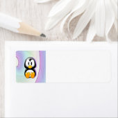 Étiquette Pingouin de dessin adorable (En situation)