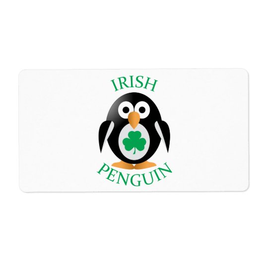 Étiquette Pingouin irlandais (Devant)