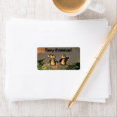 Étiquette Pingouins de Noël (En situation)