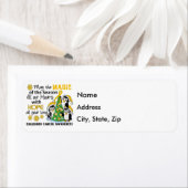 Étiquette Pingouins de Noël Cancer de l'enfance (En situation)