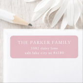 Étiquette Pink Baby Girl Birth Announcement Envelope (En situation)
