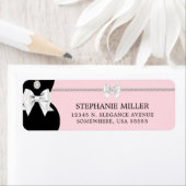 Étiquette Pink Fancy Ethnic Princess Tiffany Adresse de reto (En situation)