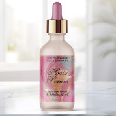 Étiquette Pink Gold Foil Cosmetics or Dropper Bottle Label