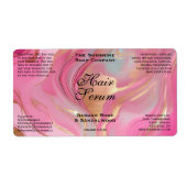 Étiquette Pink Gold Foil Cosmetics or Dropper Bottle Label (Devant)