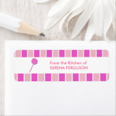 Étiquette Pink Lollypop (En situation)