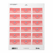 Étiquette Pink Pastel Cute Simple Accueil Boulangerie Logo (Feuille entière)