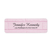 Étiquette Pink Wall classe unique Script Creative Plain (Devant)