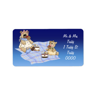Étiquette Pique-nique Teddy Bear