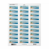 Étiquette Pirate Beach Adresse de retour (Feuille entière)