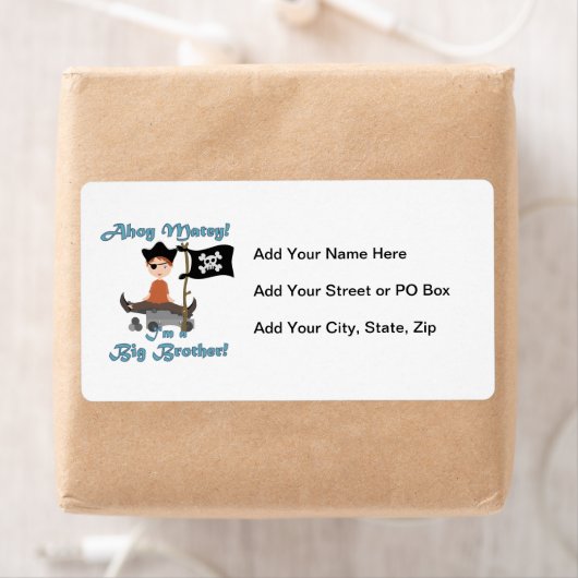 Étiquette Pirate Big Brother (En situation)
