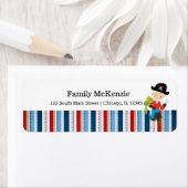 Étiquette Pirate boy party (En situation)