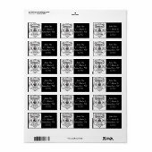 Étiquette Pirate de rhum épicé (Feuille entière)