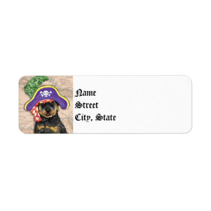 Étiquette Pirate de rottweiler