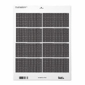 Étiquette Pirate Skuls (Feuille entière)