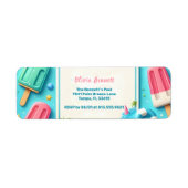 Étiquette Piscine Fête Eté (Devant)