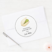 Étiquette pistache faite maison rien que pour vous (Enveloppe)
