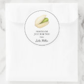 Étiquette pistache faite maison rien que pour vous (Sac)