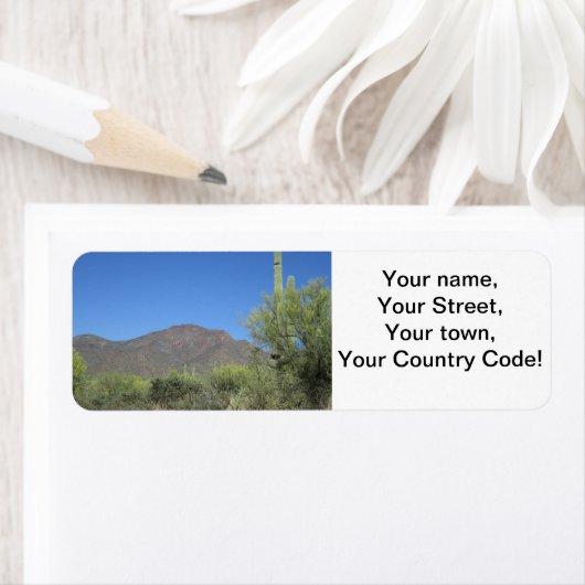 Étiquette Piste Apache pittoresque (En situation)