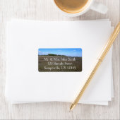 Étiquette Piste de la réserve naturelle de Burton Island (En situation)