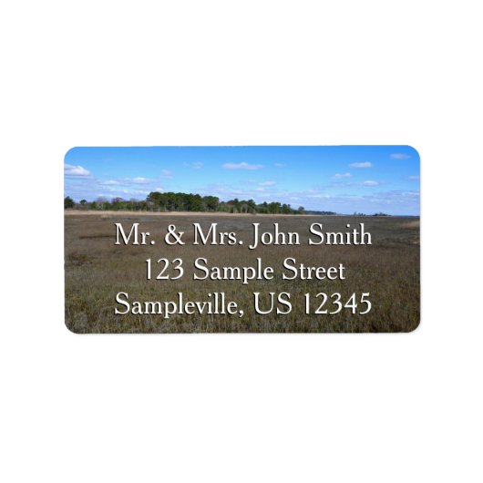 Étiquette Piste de la réserve naturelle de Burton Island (Devant)