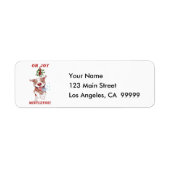 Étiquette Pitbull à Mistletoe (Devant)