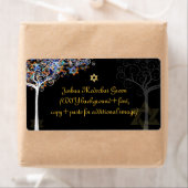 Étiquette PixDezines arbre de vie/mitzvah (En situation)