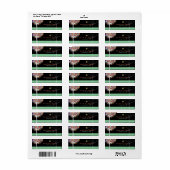 Étiquette PixDezines arbre de vie/mitzvah (Feuille entière)