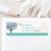 Étiquette PixDezines Arbre de Vie/Mitzvah (En situation)