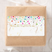 Étiquette PixDezines arc-en-ciel éclatant/DIYbackground (En situation)