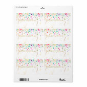 Étiquette PixDezines arc-en-ciel éclatant/DIYbackground (Feuille entière)