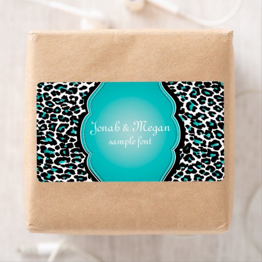 Étiquette PixDezines cheetah /do-it-yourself couleur arrière (En situation)