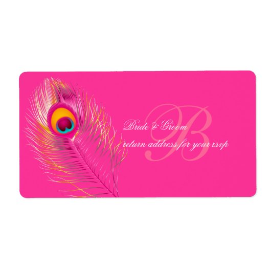 Étiquette PixDezines couleur paon/do-it-yourself arrière - p (Devant)