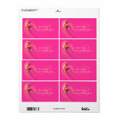 Étiquette PixDezines couleur paon/do-it-yourself arrière - p (Feuille entière)