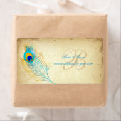 Étiquette PixDezines couleur paon/do-it-yourself arrière - p (En situation)