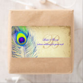 Étiquette PixDezines couleur paon/do-it-yourself arrière - p (En situation)