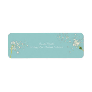 Étiquette PixDezines dandelions/do-it-yourself couleur arriè