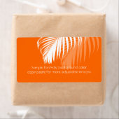 Étiquette PixDezines do-it-yourself couleur ! frondes de pal (En situation)