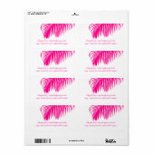 Étiquette PixDezines do-it-yourself couleur ! frondes de pal (Feuille entière)