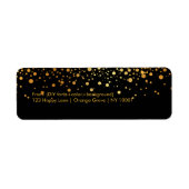 Étiquette PixDezines ébloui par or/DIYbackground (Devant)