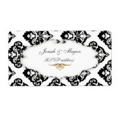 Étiquette PixDezines Felina, Olivia Damask (Devant)