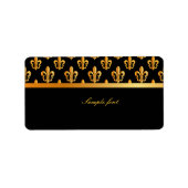 Étiquette PixDezines Fleur de lis /do-it-yourself arrière -  (Devant)